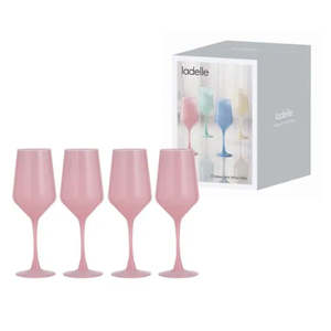 Ladelle Blush wine glasses 4pk