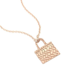 Clothing: Little Taonga Kete Necklace Rose Gold