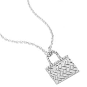 Clothing: Little Taonga Kete Necklace silver