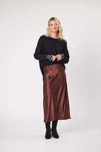 Clothing: Lemon Tree Sharon Skirt Chocolate