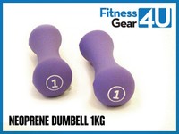 2 x 1kg Neoprene Dumbbells