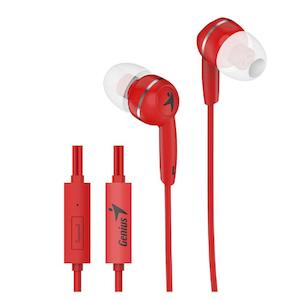 Household appliance: Genius Hs-M320 Red In-Ear Headphones W/Mic HC731