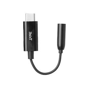 3sixT Hi Res Audio Connector USB-C to 3.5mm Cable 0.1m Black 3S-2681