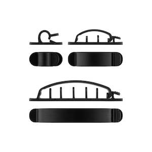 Household appliance: Goobay Cable Management Clip SET 6-pcs, black