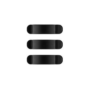 Goobay Cable Management Clip 3 Slots SET 3-pcs, black