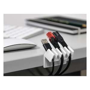 Goobay Cable Management 5 Slots Plastic, white