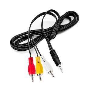 DishTV AV Adapter Cable for the A7070 - 3.5mm Male to RCA Male