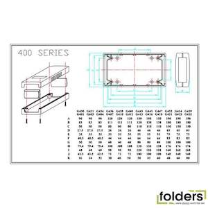 ABS Enclosure 90x50x32mm Light Grey