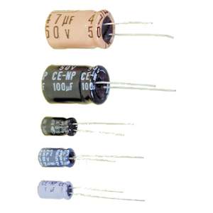 50V Bipolar Electrolytic Capacitors (1-100uf)