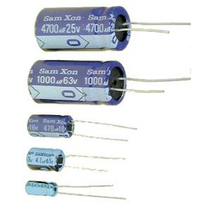 Household appliance: Electrolytic RB Capacitor (1-4700uF, 16-450VDC)