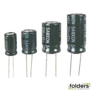 Low ESR Electrolytic Capacitor (22-4700uf, 10-63V DC)