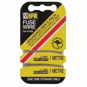 Household appliance: Fuse Wire - 8 & 15 Amp