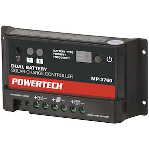 Powertech 12/24V 10A Dual Battery PWM Solar Charge Controller with LED Indicator