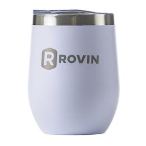 Household appliance: Rovin 350Ml White Stainless Steel Cup With Lid GH1980