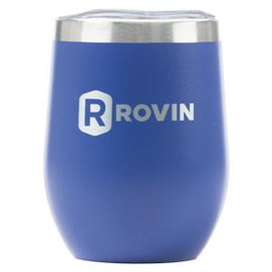 Household appliance: Rovin 350Ml Blue Stainless Steel Cup With Lid GH1983