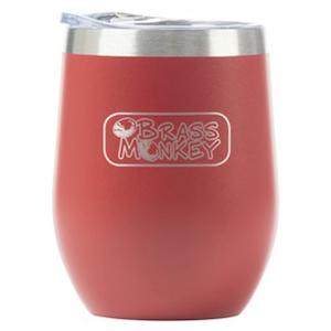 Household appliance: Brass Monkey 350Ml Maroon Stainless Steel Cup With Lid GH1992