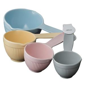 Avanti Melamine Ribbed Measuring Cups - Australian Standards - Pastel