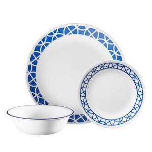 Back In Stock Corelle Cobalt 12pc Dinnerware Set 1148957