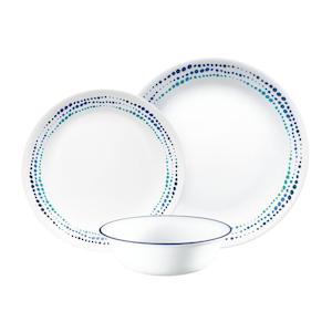 Corelle Ocean Blues Vitrelle 12pc  Set 1148952