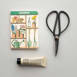 Bundle | Gardener's Notebook, Black Herb Scissors + Hand Cream