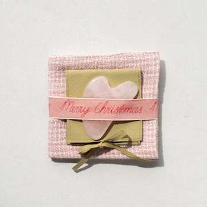 Christmas Bundle | Handwoven Face Washer + Rose Quartz Gua Sha