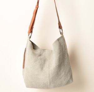 Juju & Co. | Baby Jute Slouchy Bag | Ash Grey