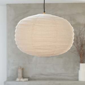 Light Shades Nz: Linen Light Shade | Labu - 60cm | Natural