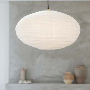 Linen Light Shade | Ovalê - 60cm | Off White