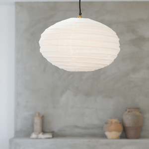 Linen Light Shade | Ovalê - 45cm | Off White