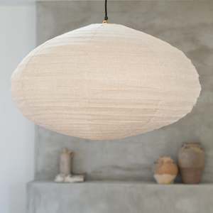 Linen Light Shade | Ovalê - 80cm | Natural