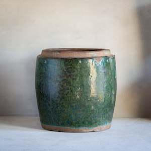 Vintage Rice Pot | Green Glaze - Example 'C'