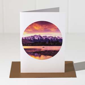 NZ Landscape Greeting Card | Remarkables Queenstown