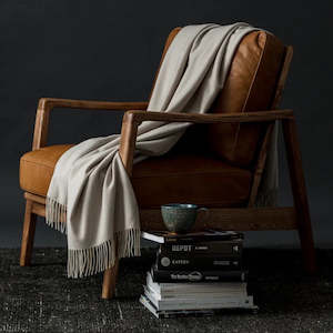 Loom | Merino Cashmere Throw | Putty