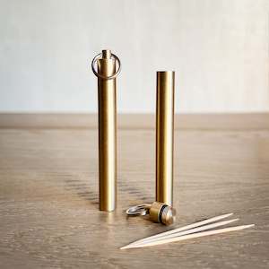 Brass Toothpick Holder / Keyring