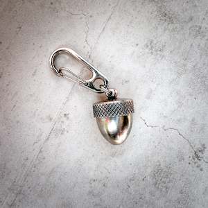 For Him: Silver Acorn Locket Key Ring