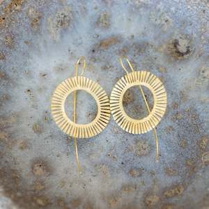 Jewellery: M+P | Feathered Circle Earrings