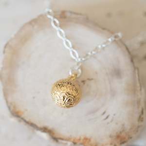 Jewellery: Sterling Silver Necklace | Bloom 14K Gold Vermeil on 18" sterling silver chain