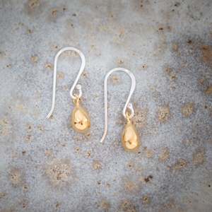 Sterling Silver | Gold Teardrop