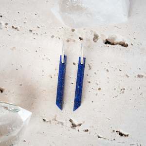 Jewellery: Natural Stone Earrings | Lapis Lazuli Drop