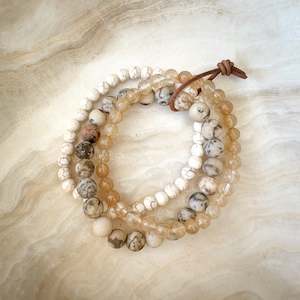 Natural Stone Bracelet Set/3| Fractura