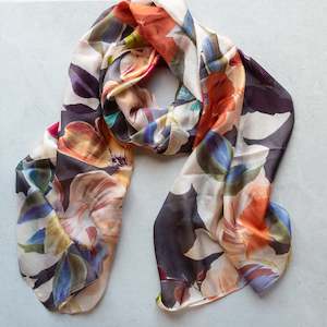 Long Silk Scarf | In Bloom