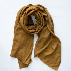 Cashmere Wool blend Scarf | Antique Gold/Mustard