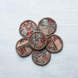 Kilim Coasters | Set 6 | Mini | A