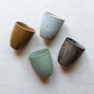 Platters Serveware: Japanese Ceramics | Wabi Sabi 4 Cup Set