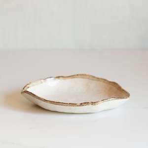 Japanese Ceramics | Shirokaratsu | Leaf Plate