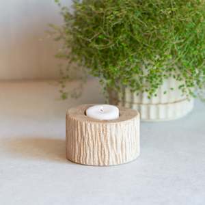 Petrified Wood Votive | Light