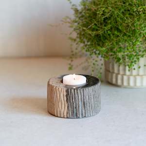 Petrified Wood: Petrified Wood Votive | Dark