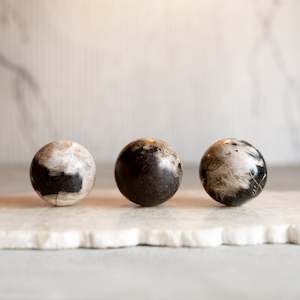 Petrified Wood Balls | Set of Three 'A' [6 cm]