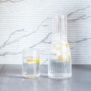 Sale: Spade Ribbed Carafe + Glass Set