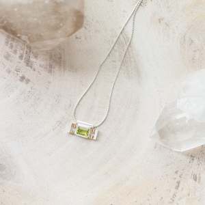 Jewellery: vS Necklace | Peridot Pendant | Solid Sterling Silver